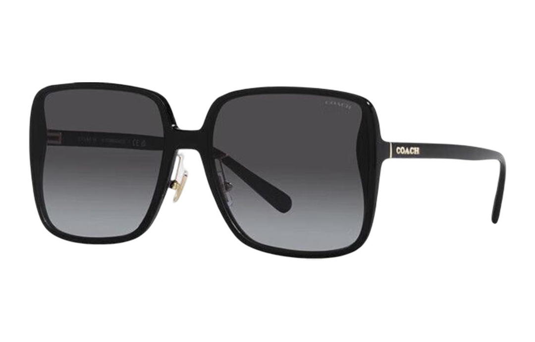 Coach Coach Alloy Irregular Shape Sunglasses Women's Black