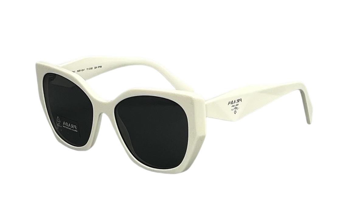 Prada Prada Irregular Shape Sunglasses Unisex White