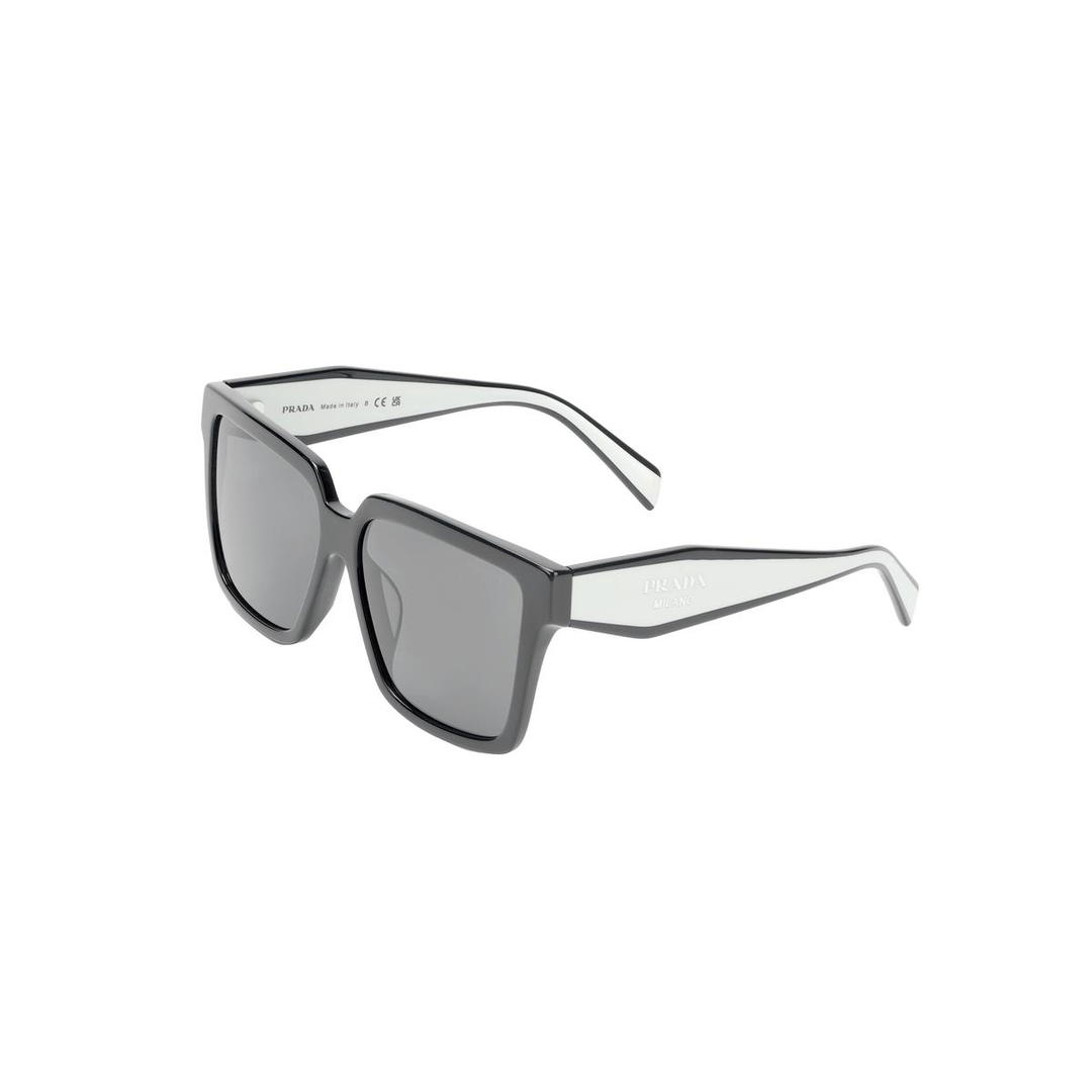 Prada Prada Irregular Shape Sunglasses Women's Black