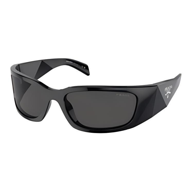 Prada Prada Irregular Shape Sunglasses Men's Black