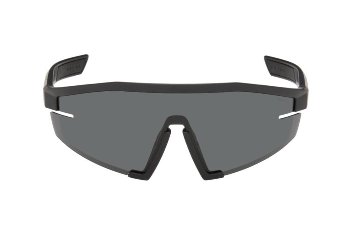 Prada Prada Nylon Irregular Shape Sunglasses Women's Black