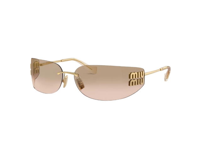 Miu Miu Miu Miu 0MU A51S Gold Bronze Mirror Gradient Lenses - view 1