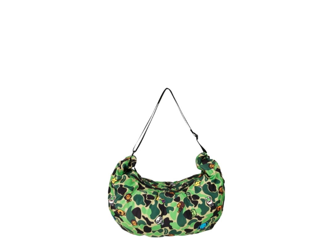Bape Bape Camo Oversize Cross Bag Green Black