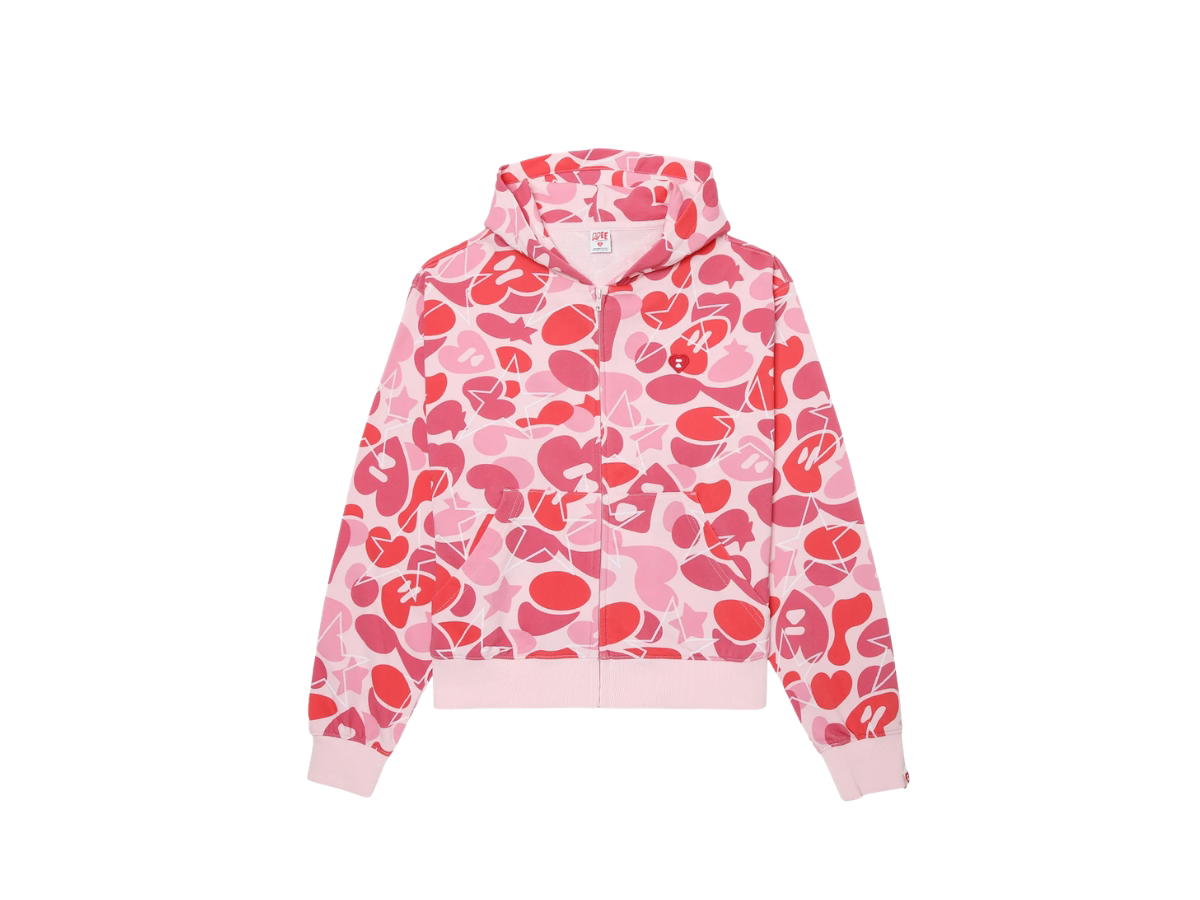 Bape Bape Star Camo Hoodie Pink