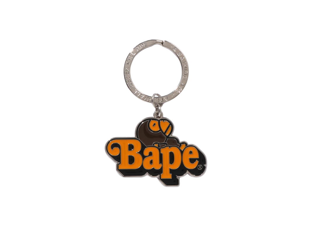 Bape Bape Milo On BAPE Metal Keychain Silver
