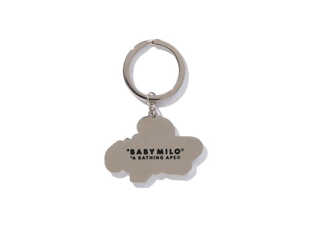 Bape Bape Milo On BAPE Metal Keychain Silver - view 2