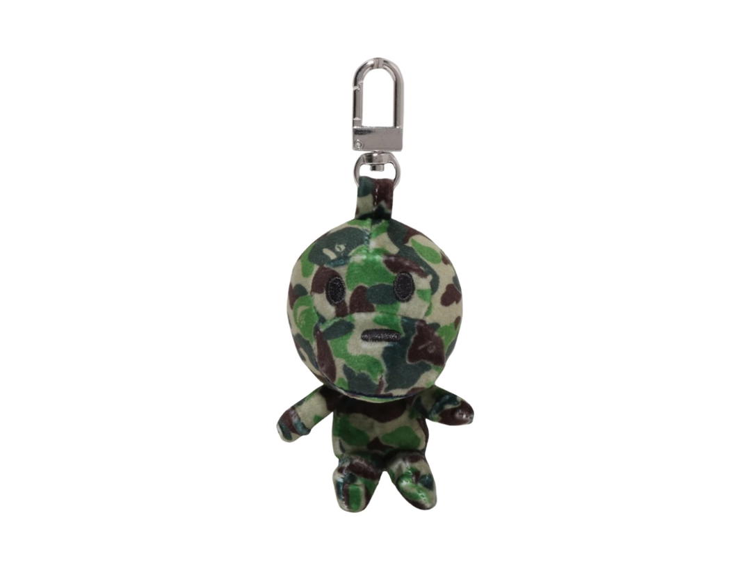 Bape Bape Abc Camo Baby Milo Plush Doll Key Chain Green