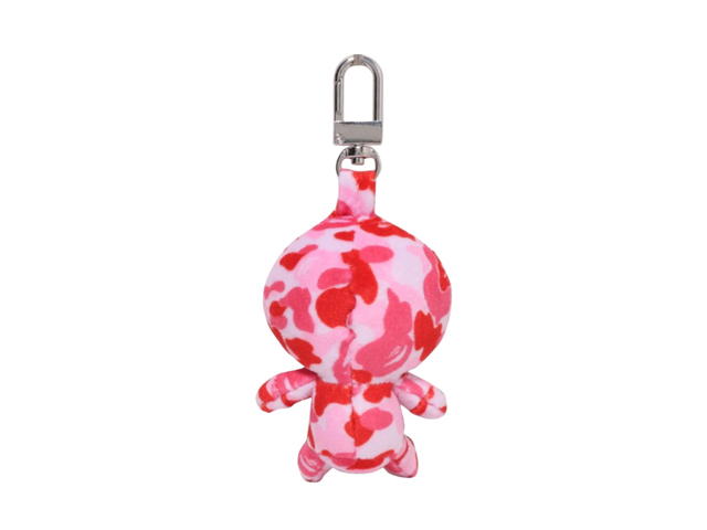 Bape Bape Abc Camo Baby Milo Plush Doll Key Chain Pink - view 2