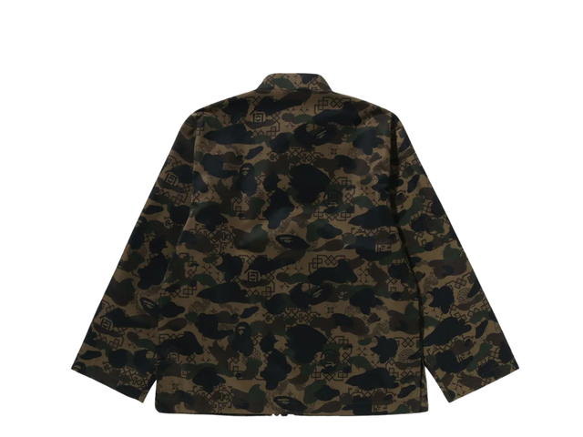 Bape Bape X Clot Camo Ape Head China Jacket Green - view 2
