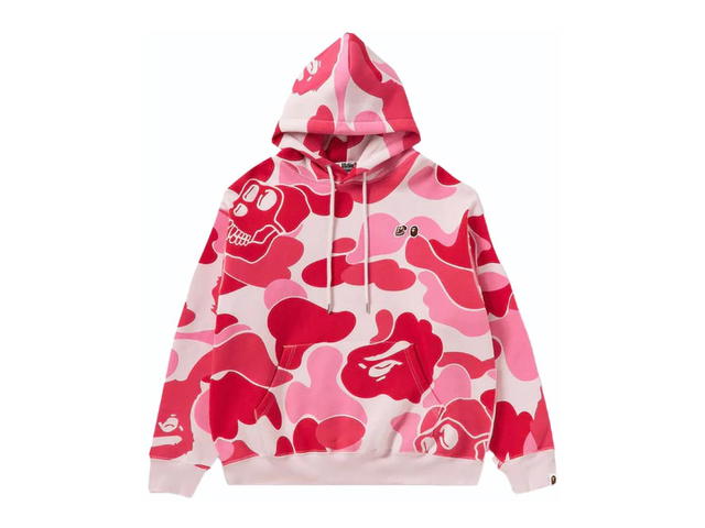 Bape Bape x BAYC Camo Pullover Hoodie Pink - view 1