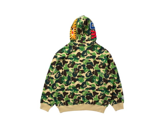 Bape Bape X Spotify X SYNA By Central Cee Shark Full Zip Hoodie Green - view 4