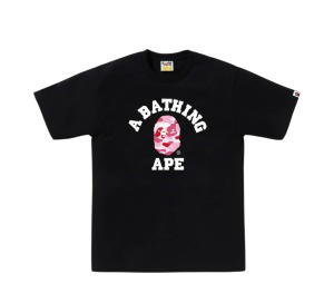 Buy Bape Abc Camo College Tee Pink Black at Sasom – Authentic and Ready to Ship