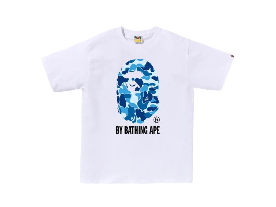 Bape Bape Abc Camo By Bathing Ape Tee White Blue