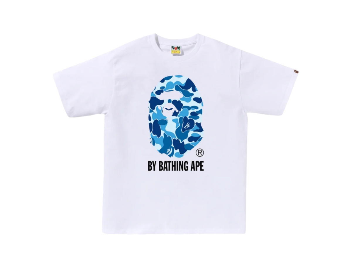 Bape Bape Abc Camo By Bathing Ape Tee White Blue