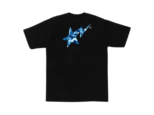 Bape Bape Abc Camo BAPE STA Logo Tee Black Blue - view 2