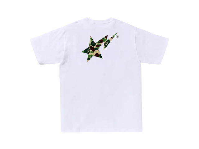 Bape Bape Abc Camo BAPE STA Logo Tee White Green - view 2