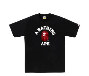 Buy Bape Camo College Tee Black at Sasom – Authentic and Ready to Ship