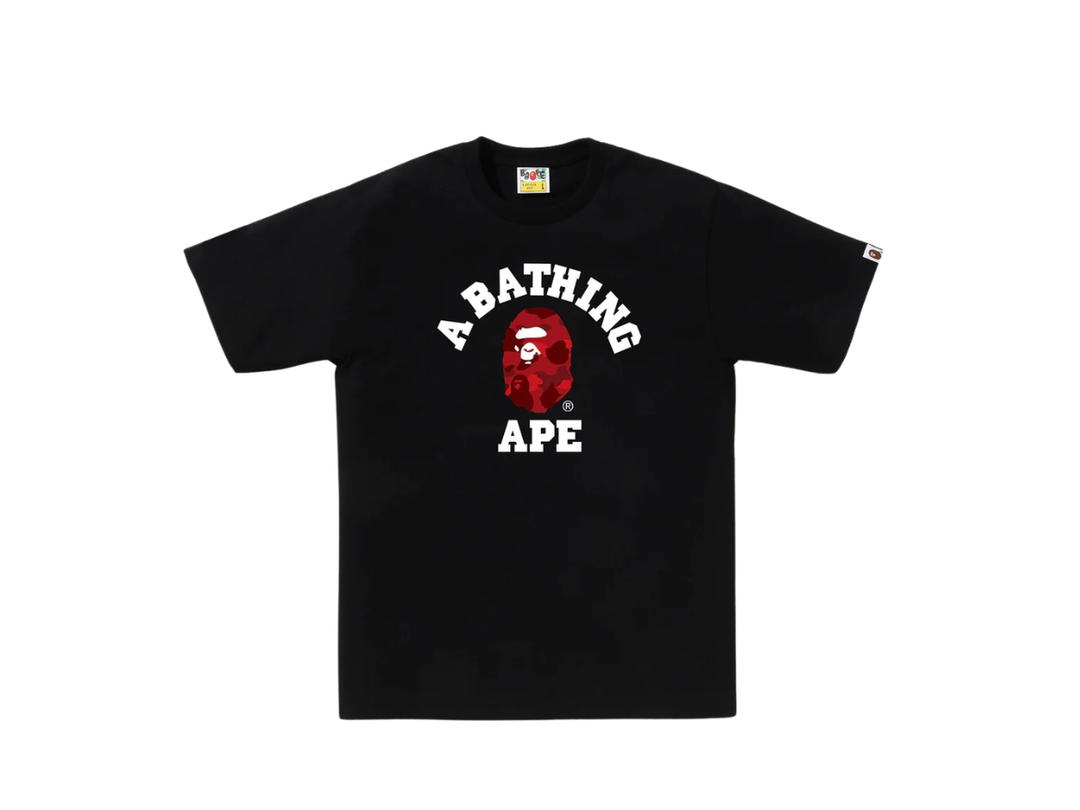 Bape Bape Camo College Tee Black