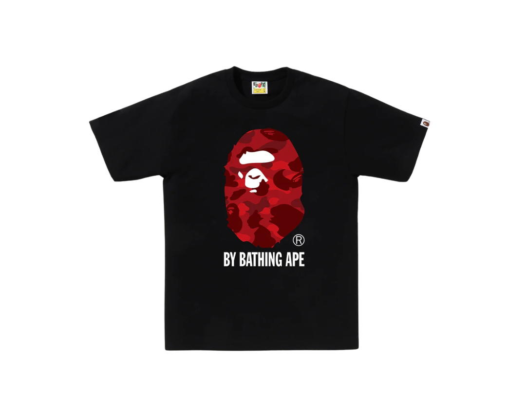 Bape Bape Camo By Bathing Ape Tee Red Black