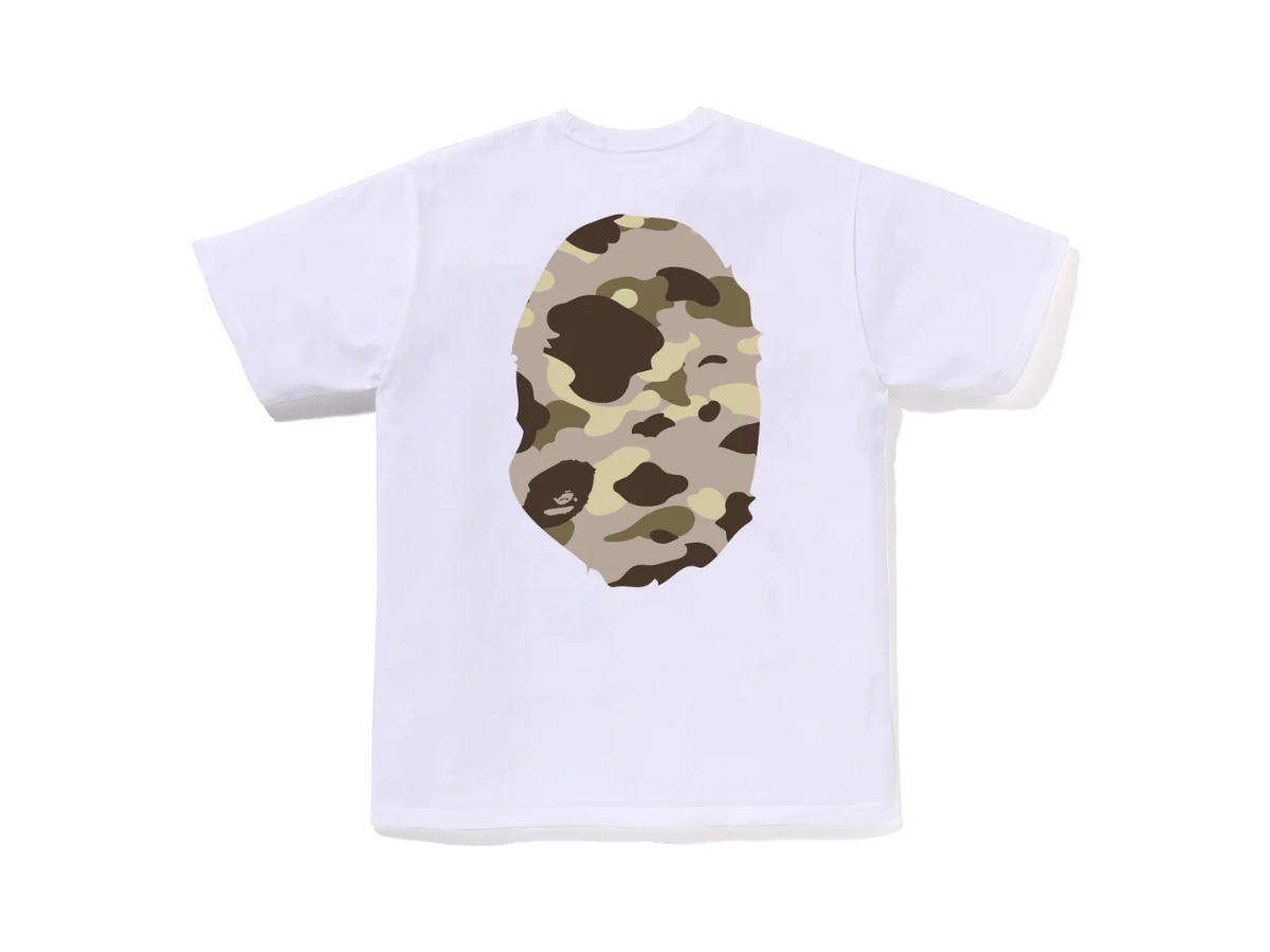 Bape Bape Color Camo Big Ape Head Tee White