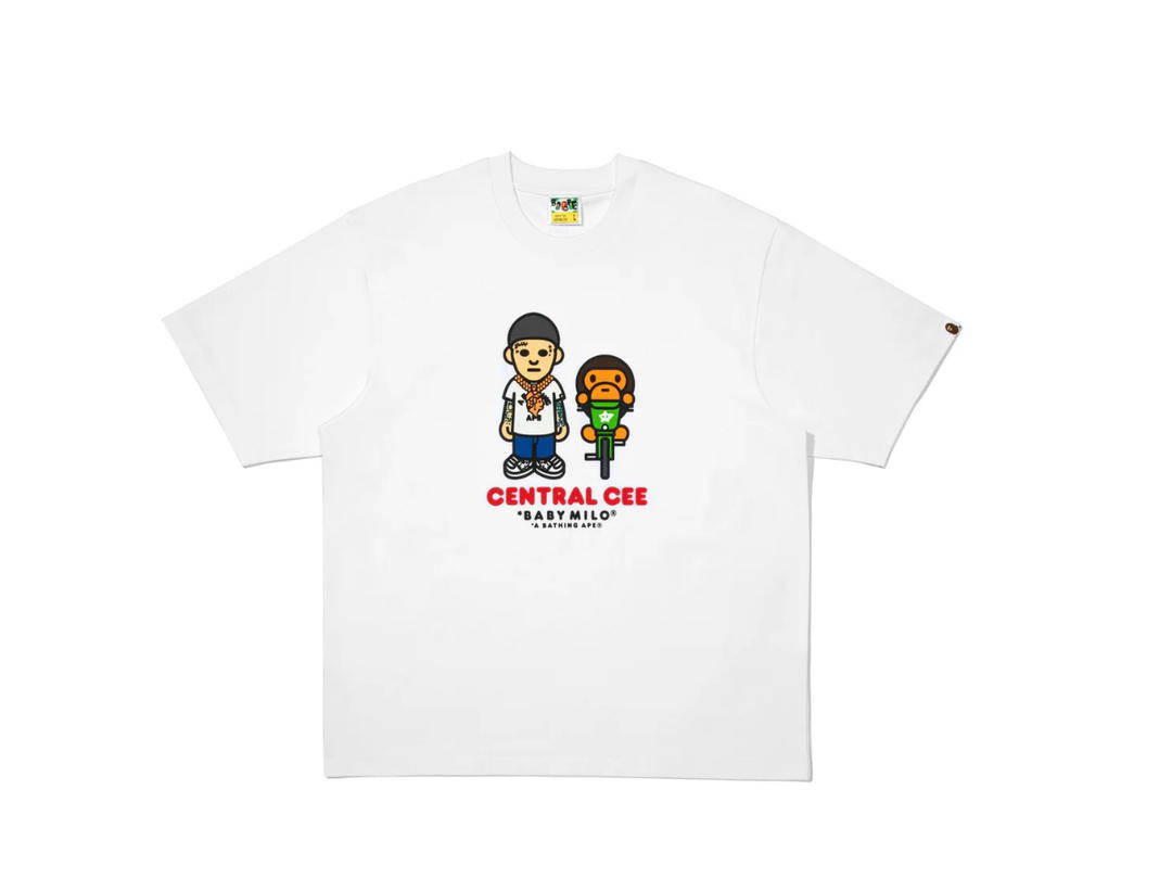 Bape Bape x Spotify x SYNA Central Cee Baby Milo Tee White