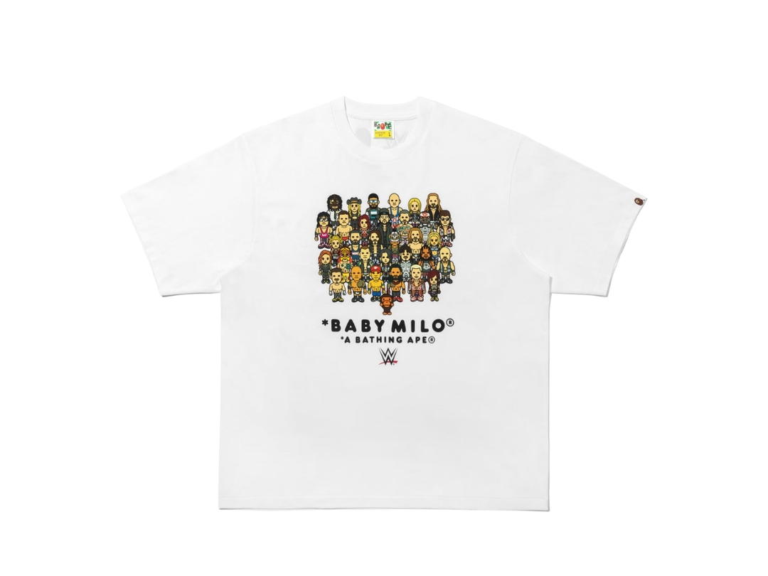 Bape Bape x WWE Wrestlers Baby Milo Relaxed Fit Tee White