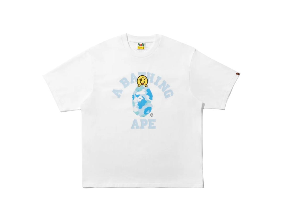 Bape Bape X Stray Kids Bbokari College Tee White