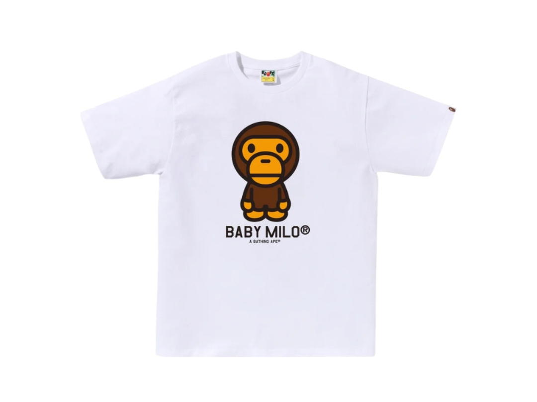 Bape Bape Baby Milo Tee White