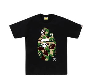 Buy BAPE Abc Camo Milo on Big Ape Tee Black Green at Sasom – Authentic and Ready to Ship