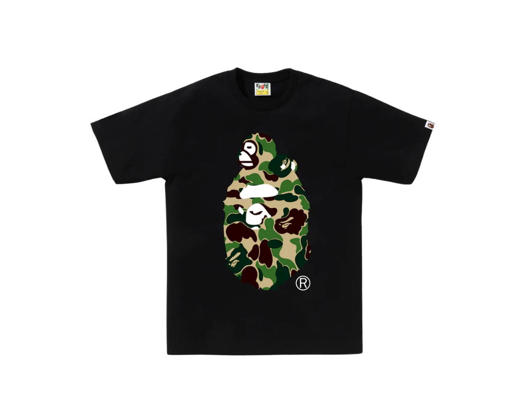 Bape BAPE Abc Camo Milo on Big Ape Tee Black Green