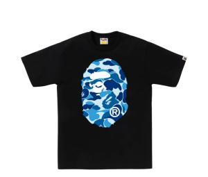 Buy Bape ABC Camo Big Ape Head Tee Black Blue at Sasom – Authentic and Ready to Ship