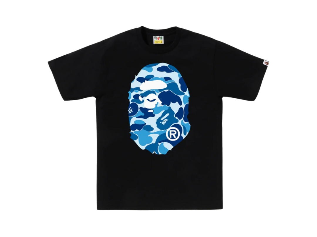 Bape Bape ABC Camo Big Ape Head Tee Black Blue