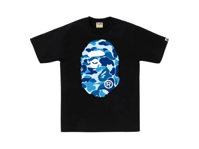 Bape Bape ABC Camo Big Ape Head Tee Black Blue - view 1
