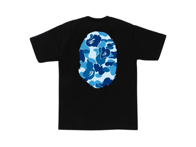 Bape Bape ABC Camo Big Ape Head Tee Black Blue - view 2