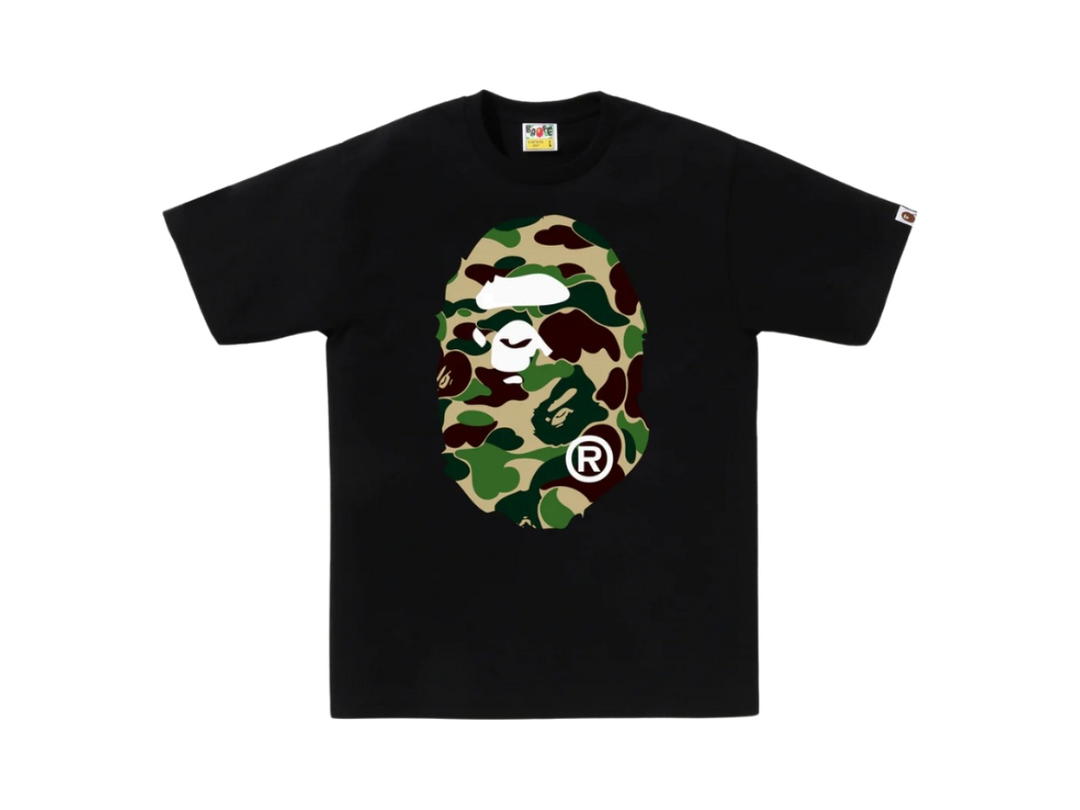 Bape Bape ABC Camo Big Ape Head Tee Black Green