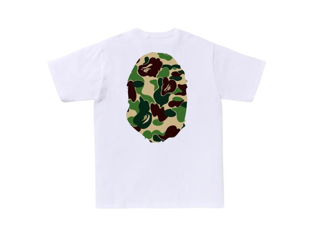 Bape Bape ABC Camo Big Ape Head Tee White Green - view 2