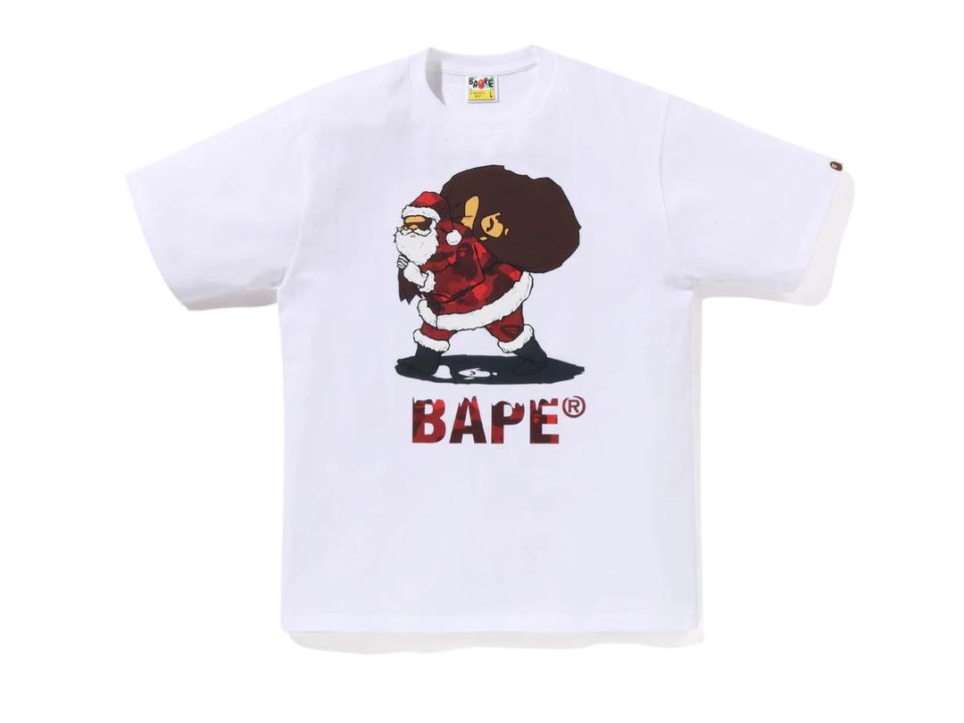 Bape Bape Christmas Bape Tee White