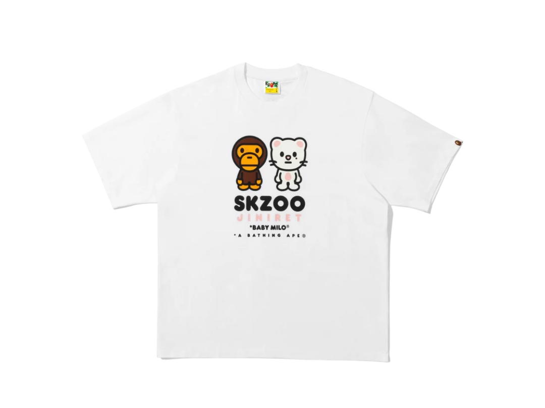 Bape Bape X Stray Kids Jiniret Baby Milo Tee White