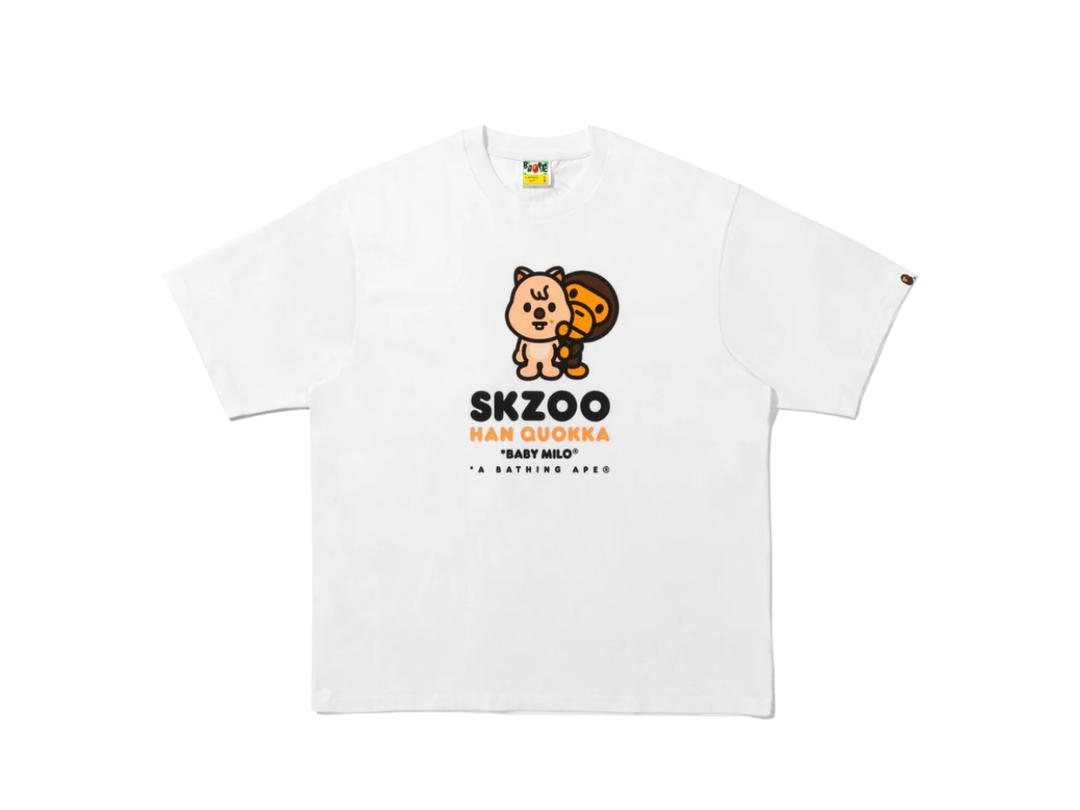 Bape Bape X Stray Kids Han Quokka Baby Milo Tee White