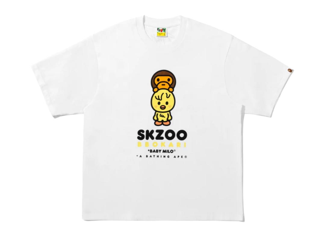 Bape Bape X Stray Kids Bbokari Baby Milo Tee White