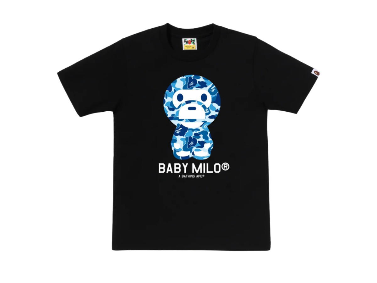Bape Bape ABC Camo Baby Milo Tee Black