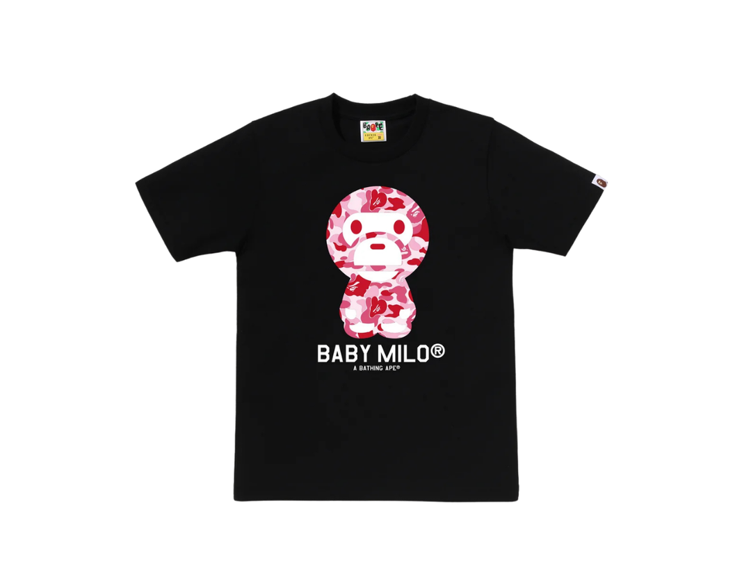 Bape Bape ABC Camo Baby Milo Tee Black