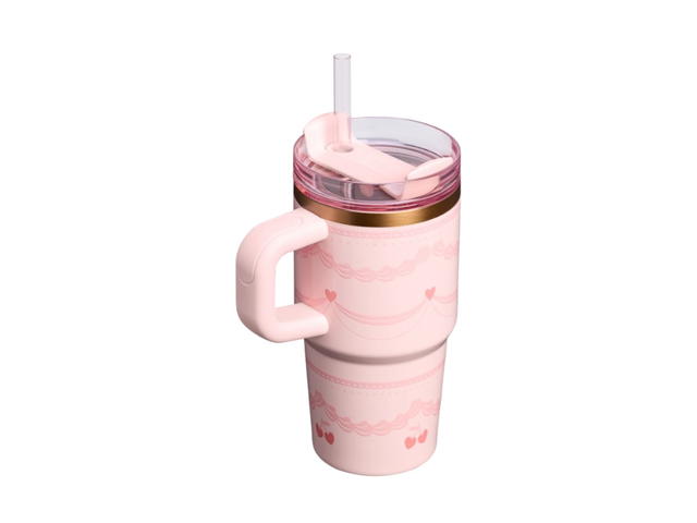 Stanley Stanley The Valentine’s Day Quencher H2.0 FlowState Tumbler 20oz Pink Velvet Cake - view 2