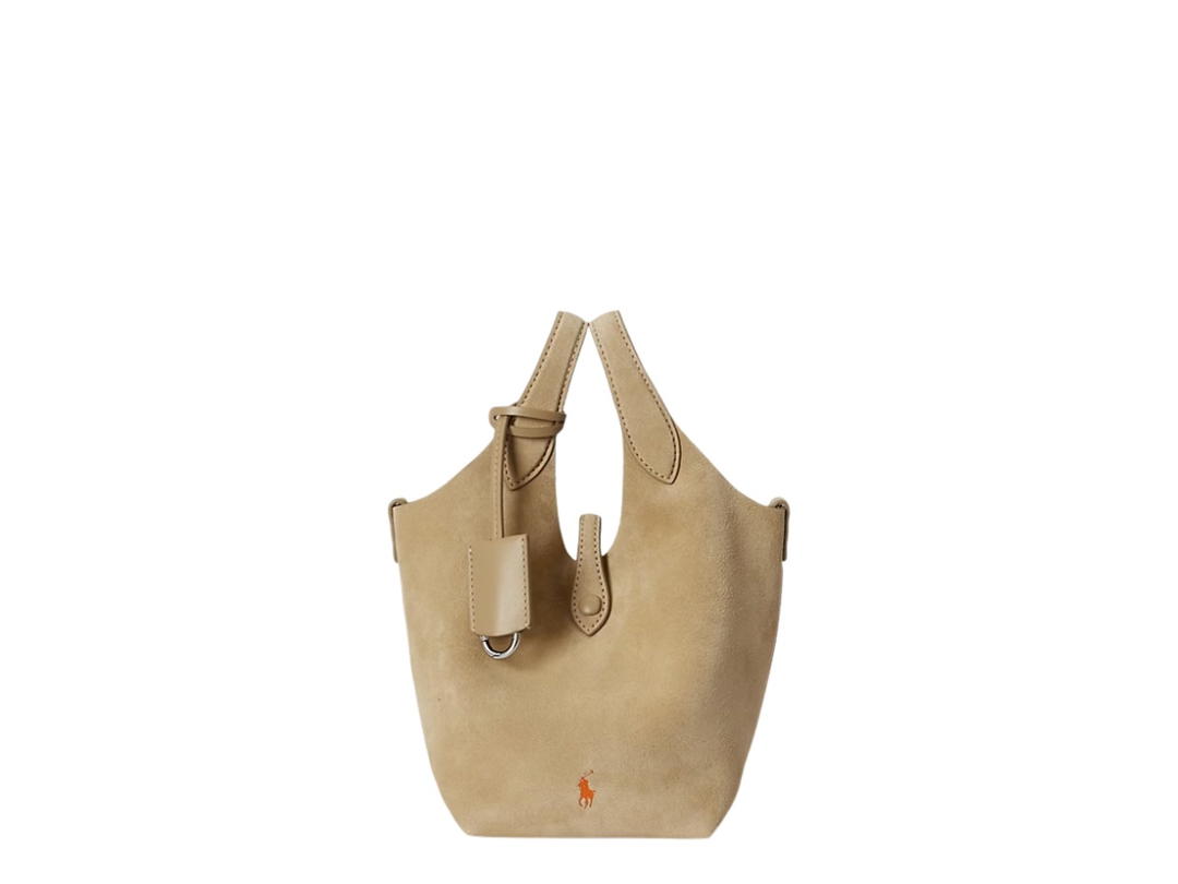 Polo Ralph Lauren Polo Ralph Lauren Polo Play Suede Small Tote & Crossbody Cashew