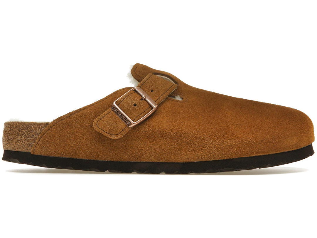 Birkenstock Birkenstock Boston Shearling Suede Leather Mink