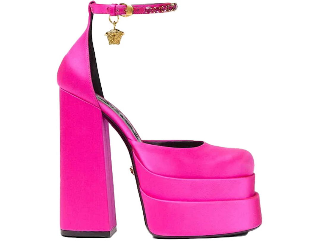 Versace Versace Medusa Aevitas 155mm Platform Pumps Deep Fuschia
