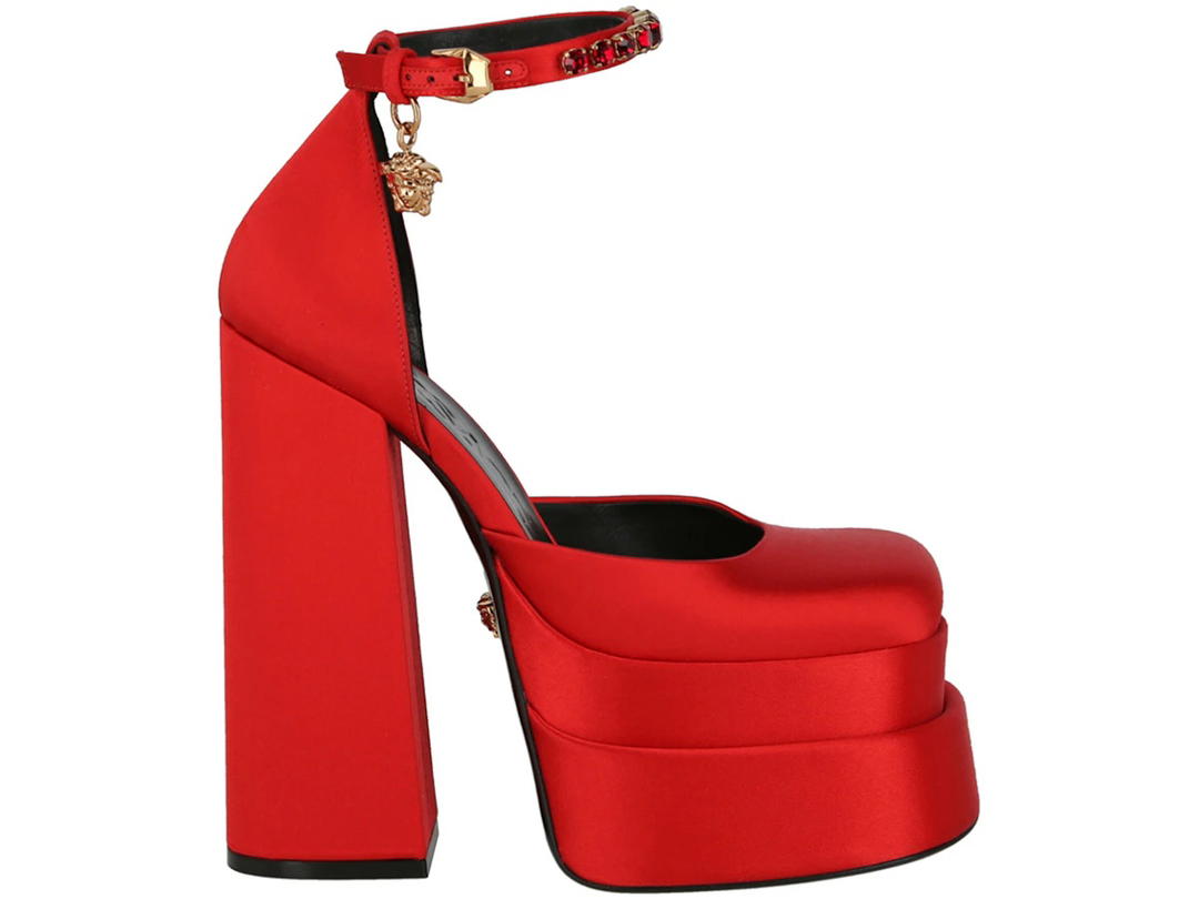 Versace Versace Medusa Aevitas Platform Pumps Red (Women's)