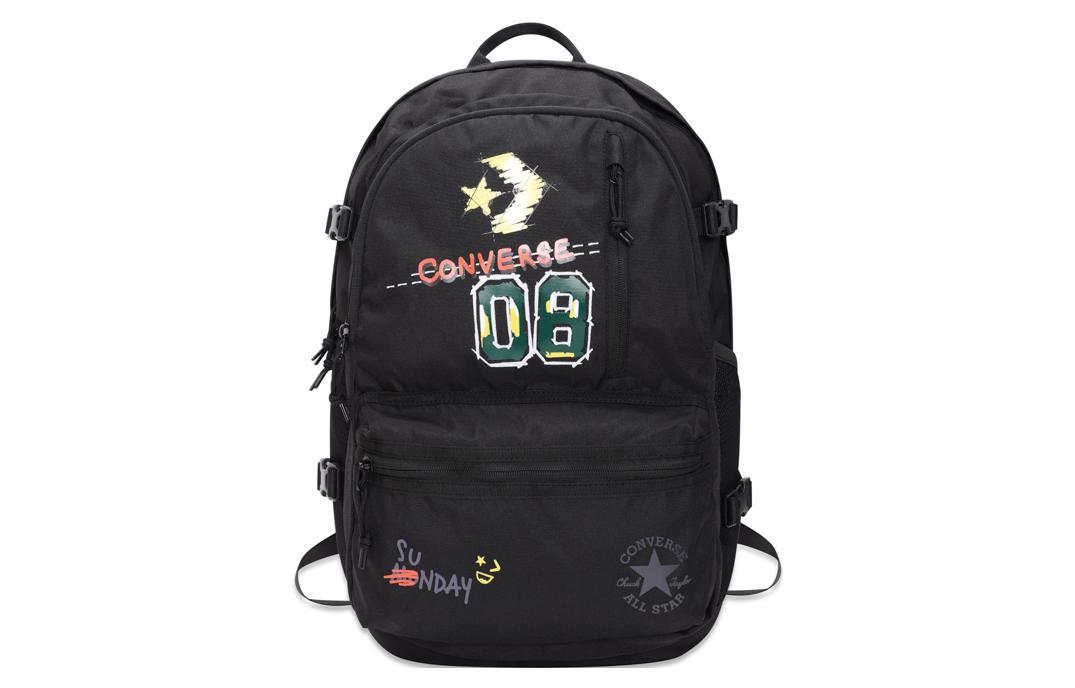 Converse Converse Straight Edge Polyester Backpack Regular Unisex Black