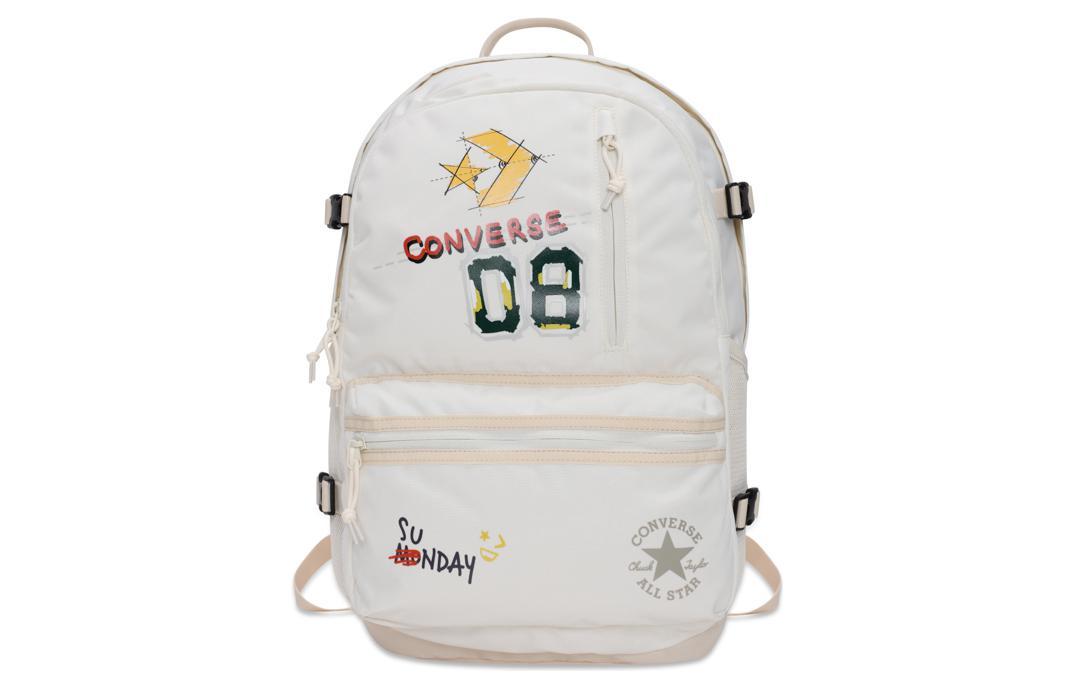 Converse Converse Straight Edge Polyester Backpack Regular Unisex White