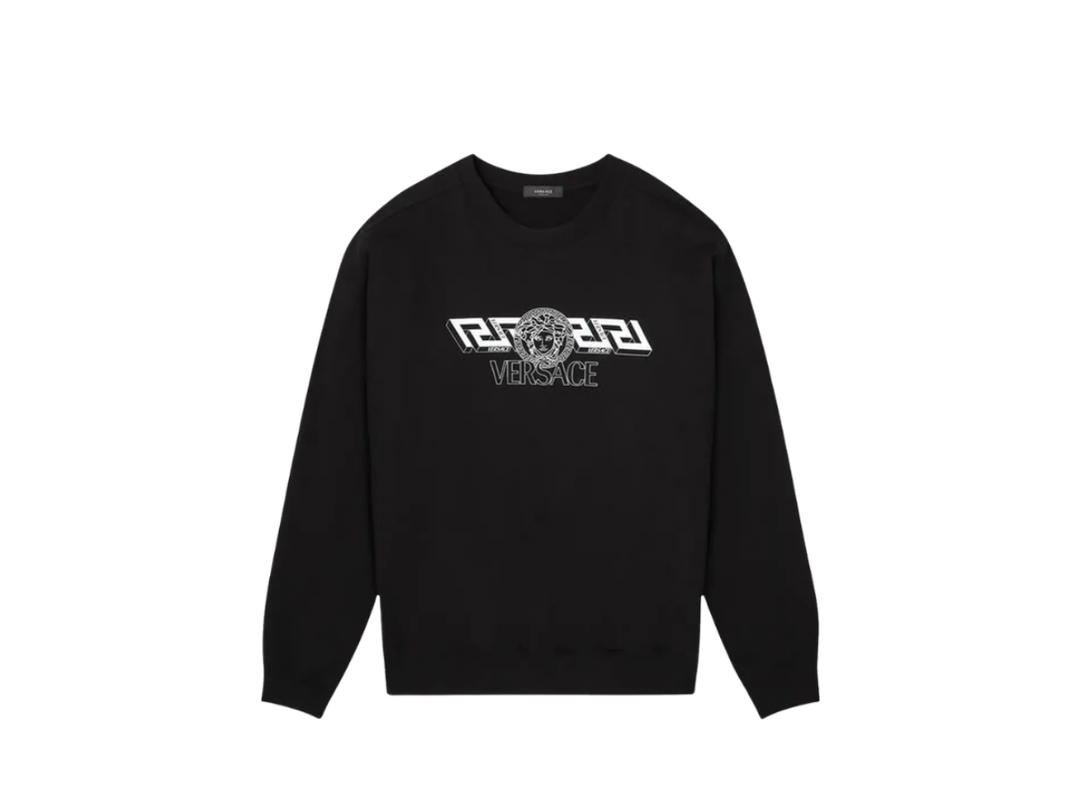 Versace Versace La Greca Sweater Black